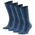 FALKE Kurzsocken Herren Swing (4er-Pack) Blau/Dunkelblau