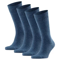 FALKE Kurzsocken Herren Swing (4er-Pack) Blau/Dunkelblau