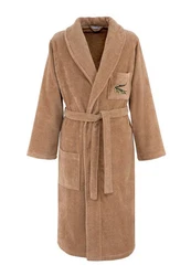 Lacoste Bademantel RENE Braun/Grau/Khaki