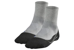 FALKE Kurzsocken Damen Sportsocken TK2 Short Cool Grau/Dunkelgrau/Hellgrau