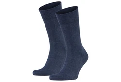 FALKE Kurzsocken Sensitive London (2er Pack) Dunkelblau/Blau/Lila