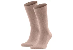 FALKE Kurzsocken Sensitive London (2er Pack) Lila/Beige/Grau/Braun