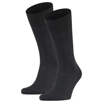 FALKE Kurzsocken Sensitive London (2er Pack) Dunkelgrau/Schwarz/Grau FALKE Kurzsocken Sensitive London (2er Pack) Dunkelgrau/Schwarz/Grau