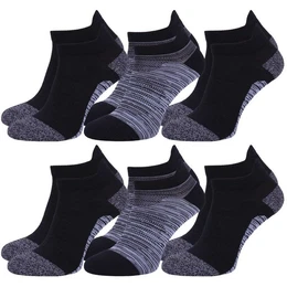 Flinge Herrensocken-Set, schwarz-graue Herrenflinge 6 Paar, 40-42 EU
