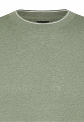 bugatti T-Shirt mit Kontraststreifen Grün/Dunkelgrün/Hellgrün