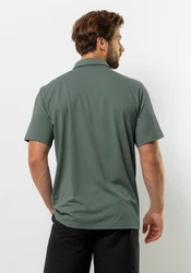 Jack Wolfskin Poloshirt DELGAMI POLO Grün/Dunkelgrün