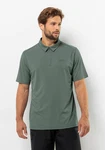 Jack Wolfskin Poloshirt DELGAMI POLO Grün/Dunkelgrün