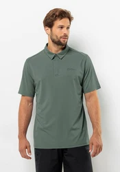 Jack Wolfskin Poloshirt DELGAMI POLO Grün/Dunkelgrün