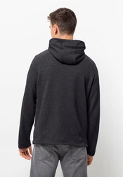 Jack Wolfskin Kapuzenfleecejacke FERNWEH HOODED JKT Dunkelgrau/Dunkelblau/Grau/Hellgrau