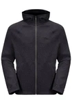 Jack Wolfskin Kapuzenfleecejacke FERNWEH HOODED JKT Dunkelgrau/Dunkelblau/Grau/Hellgrau