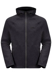 Jack Wolfskin Kapuzenfleecejacke FERNWEH HOODED JKT Dunkelgrau/Dunkelblau/Grau/Hellgrau