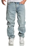 Amaci&Sons Weite Jeans BOX HILL 90s Straight Jeans Hellblau/Blau/Grau