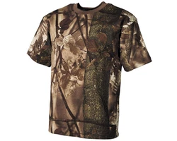 MFH US T-Shirt, halbarm hunter-braun