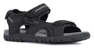 Geox Sandalette U8224D 050AU Schwarz/Dunkelgrau/Grau
