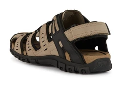 Geox Sandalette Wanderschuh Trekkingsandale helltaupe/schwarz
