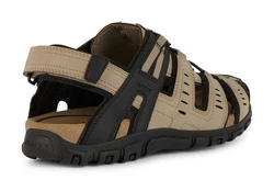 Geox Sandalette Wanderschuh Trekkingsandale helltaupe/schwarz