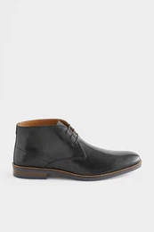 Halbhohe Schuhe aus Leder Stiefel (1-tlg)