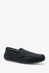 Next Driver-Schuhe Slipper Dunkelblau/Hellblau/Schwarz