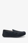 Next Driver-Schuhe Slipper Dunkelblau/Hellblau/Schwarz