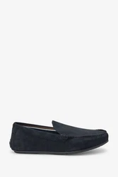 Next Driver-Schuhe Slipper Dunkelblau/Hellblau/Schwarz