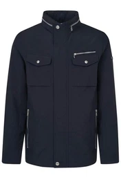 Langjacke mit einrollbarer Kapuze