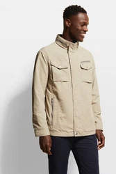 bugatti Langjacke mit einrollbarer Kapuze Khaki/Beige