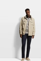 bugatti Langjacke mit einrollbarer Kapuze Khaki/Beige