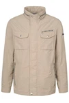 bugatti Langjacke mit einrollbarer Kapuze Khaki/Beige