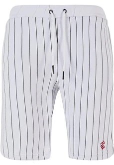 Rocawear Stoffhose Coles Shorts Blau/Weiß/Creme/Grau/Dunkelblau
