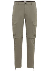 camel active Cargohose Zip-off Khaki/Dunkelgrün