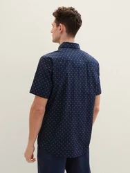 TOM TAILOR Kurzarmhemd Blau/Hellblau/Dunkelblau