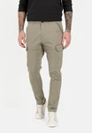 camel active Cargohose Casual Cargo Hose Khaki/Dunkelgrün