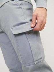 Jack & Jones Cargohose JJIMarco JJJoe Grau/Hellgrau/Khaki