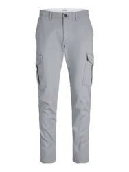 Jack & Jones Cargohose JJIMarco JJJoe Grau/Hellgrau/Khaki