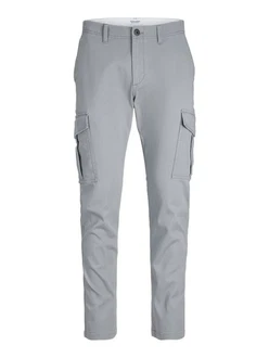 Jack & Jones Cargohose JJIMarco JJJoe Grau/Hellgrau/Khaki