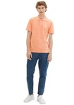 TOM TAILOR Denim Poloshirt mit Logo-Print Orange
