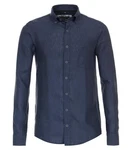CASAMODA Blusenshirt B.D. Casual Short Langarmhemd Dunkelblau