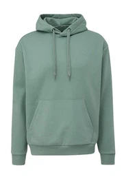 Hoodie Casual (1-tlg) Saum mit Rippblende, legerer Look