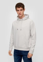 QS Hoodie Casual Grau/Hellgrau