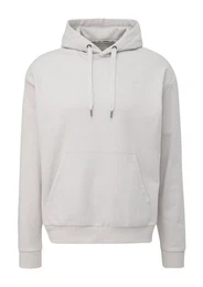 Hoodie Casual (1-tlg) Saum mit Rippblende, legerer Look
