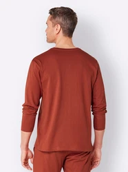 Witt Schlafanzug Schlafanzug-Shirt Braun/Rot/Orange/Dunkelrot