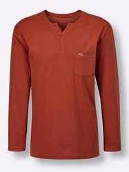 Witt Schlafanzug Schlafanzug-Shirt Braun/Rot/Orange/Dunkelrot