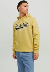 Jack & Jones Kapuzensweatshirt LOGO SWEAT HOOD Gelb