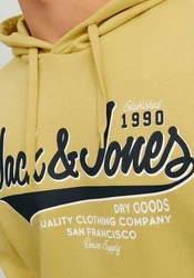 Jack & Jones Kapuzensweatshirt LOGO SWEAT HOOD Gelb