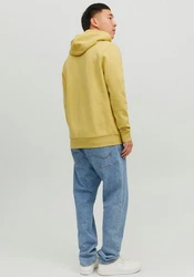Jack & Jones Kapuzensweatshirt LOGO SWEAT HOOD Gelb