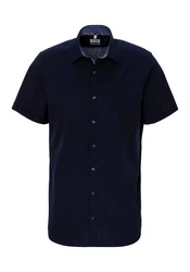 OLYMP Kurzarmhemd Level Five body fit Dunkelblau/Blau