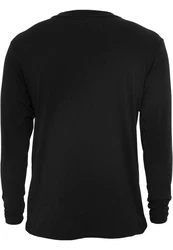 URBAN CLASSICS T-Shirt Urban Classics Herren Basic Henley L/S Tee Schwarz