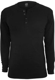 T-Shirt Herren Basic Henley L/S Tee (1-tlg)