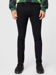 bugatti Premium Chinohose 4220-16224 Flatfront Schwarz