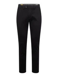 bugatti Premium Chinohose 4220-16224 Flatfront Schwarz